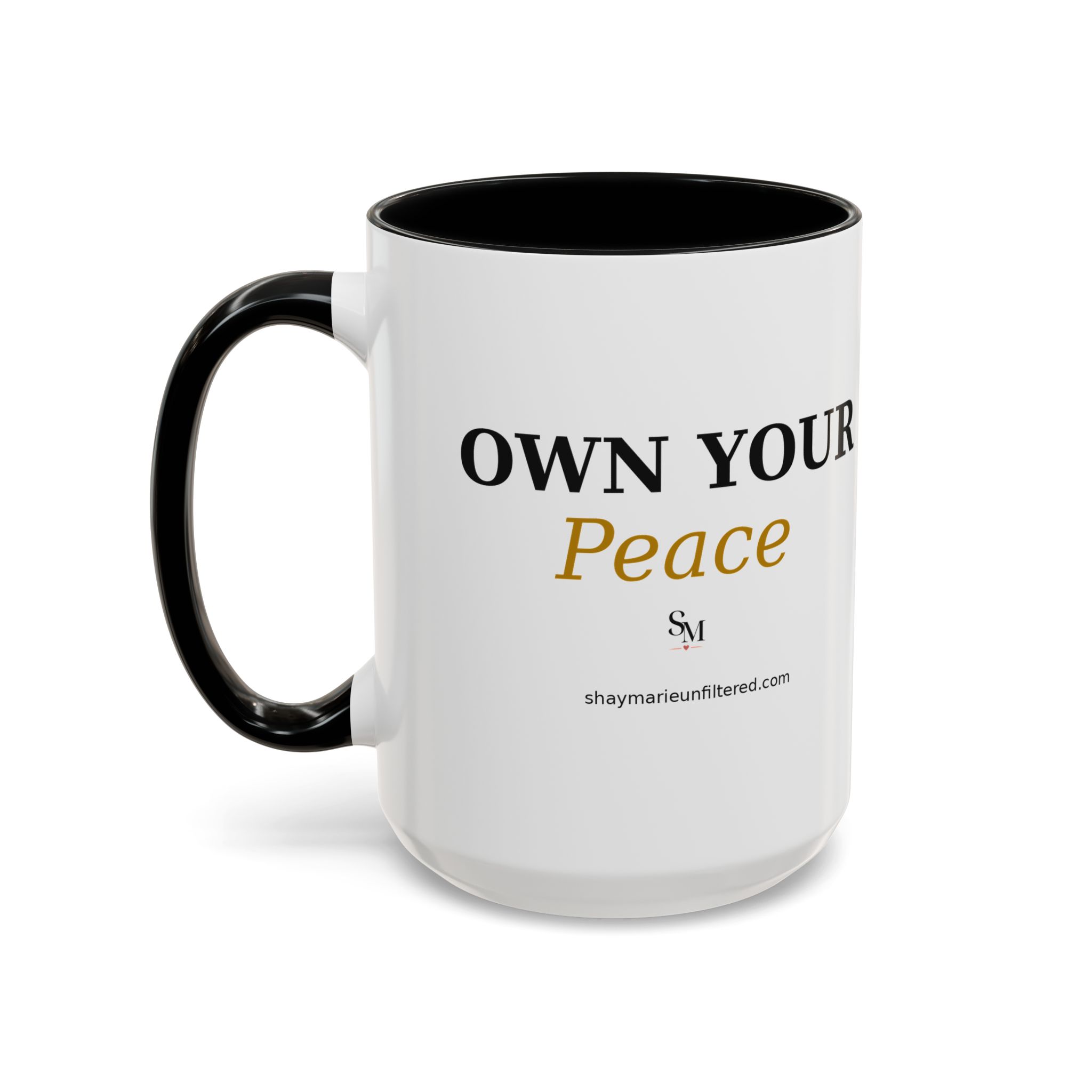 Accent Coffee Mug — "Protect it. Choose it. Live it." Inspirational Coffee Mug - Image 23