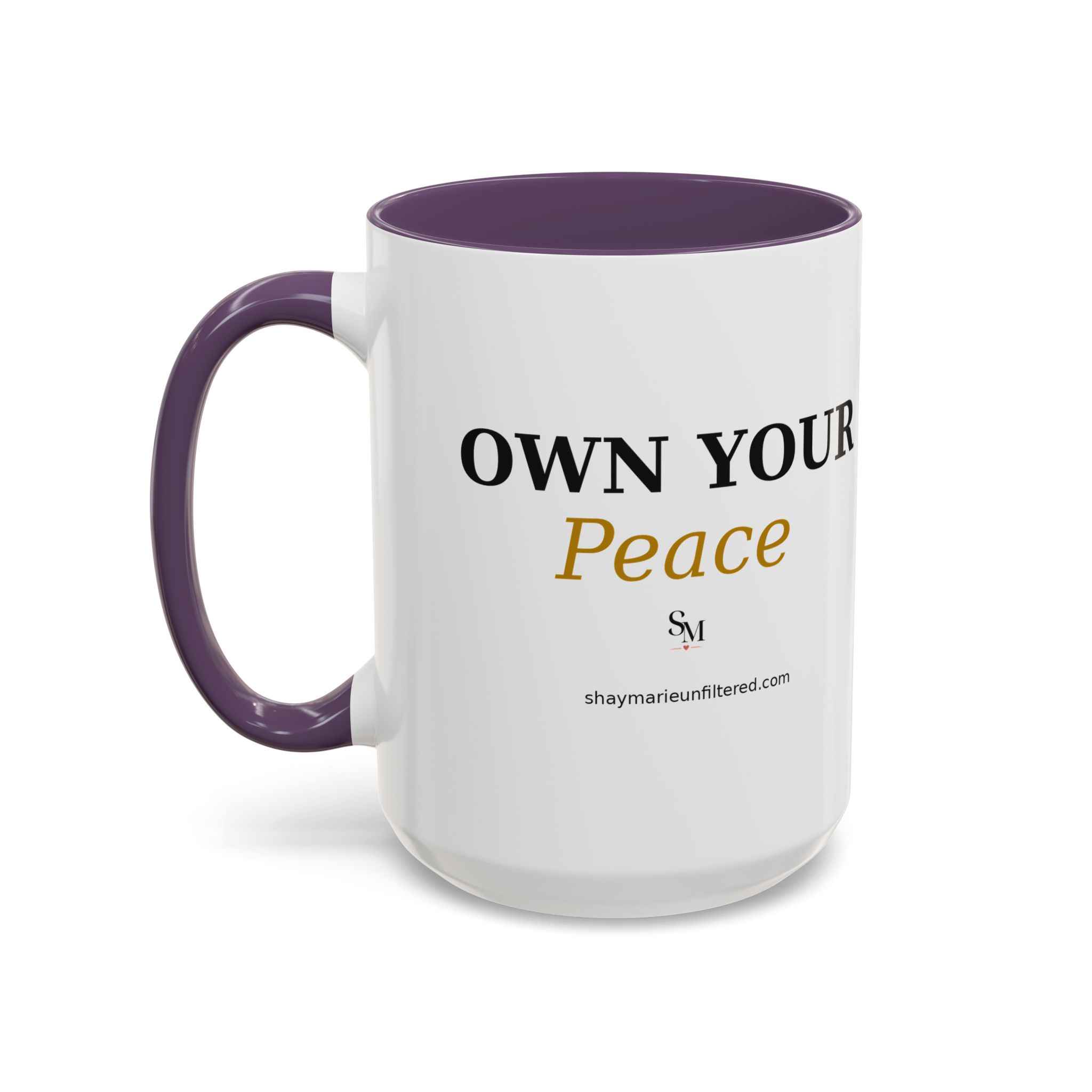 Accent Coffee Mug — "Protect it. Choose it. Live it." Inspirational Coffee Mug - Image 39