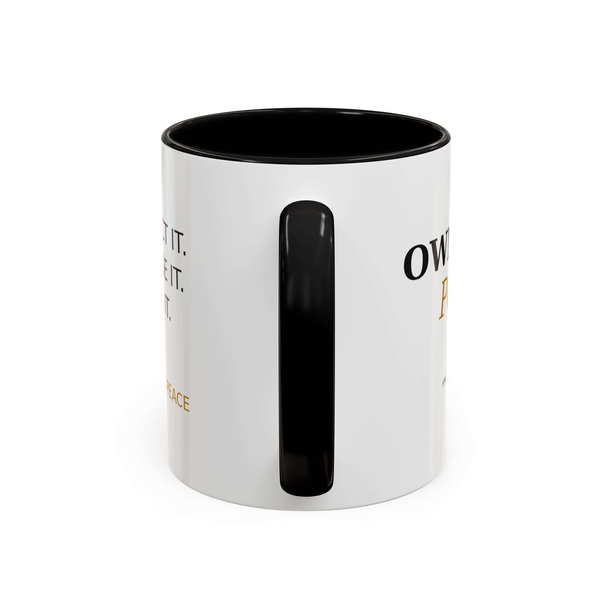 Accent Coffee Mug — "Protect it. Choose it. Live it." Inspirational Coffee Mug - Image 4